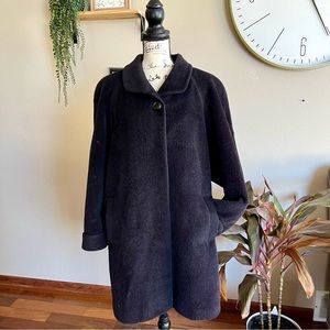 Vintage Hansel and Mortensen Piacenza 1733 Pure Baby Llama Winter Peacoat Jacket